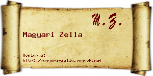 Magyari Zella névjegykártya